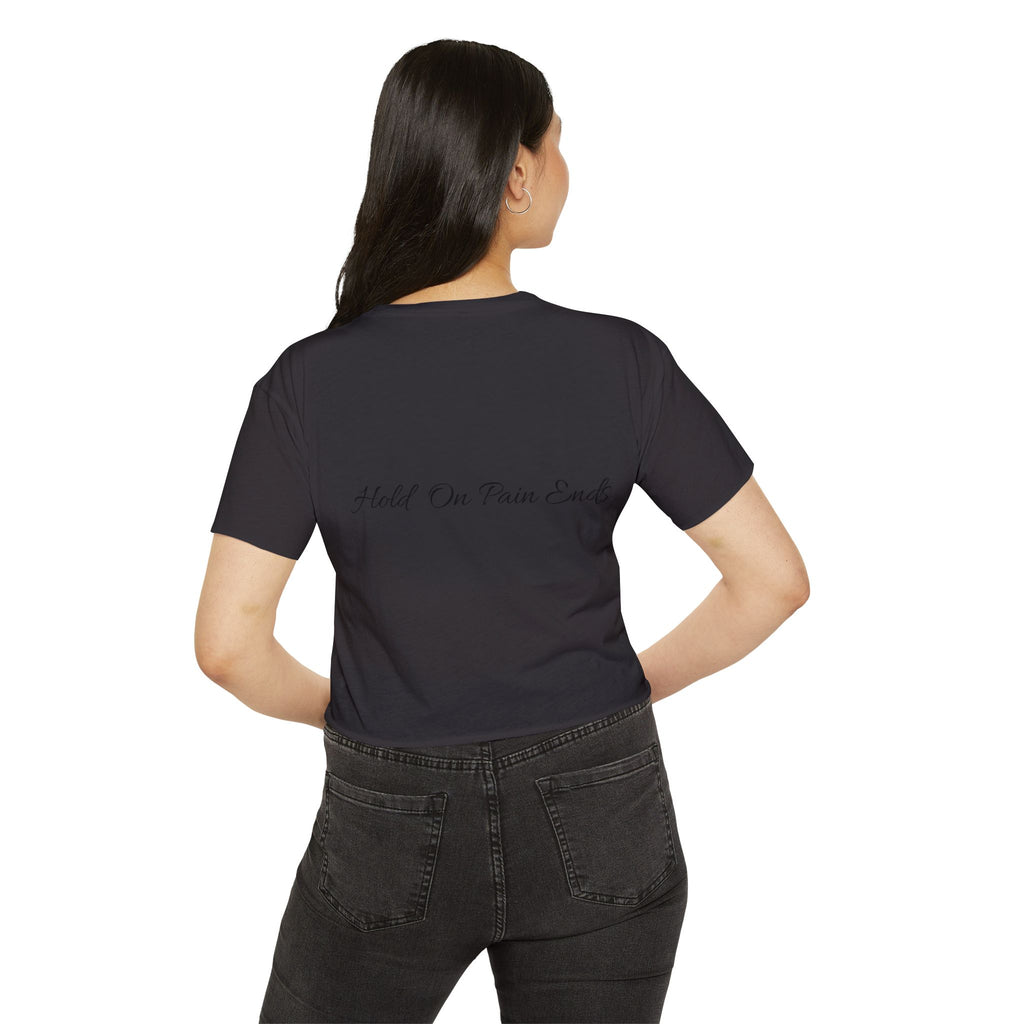 Crop Top - Hold on Pain Ends Design