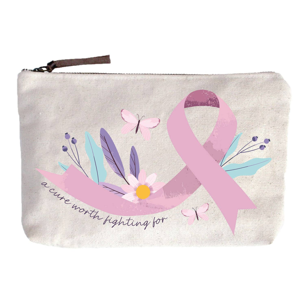 A Cure Worth Fighting For Zip Pouch