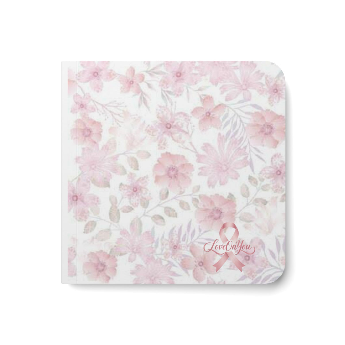 Hope in Bloom | Floral Breast Cancer Awareness Notebook