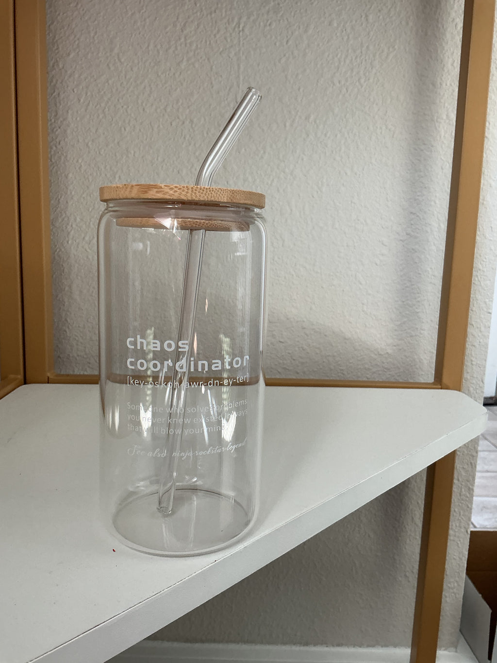 Chaos Coordinator - Glass Tumbler