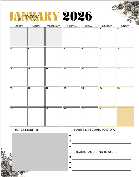 Sis, It’s Your Year – 2026 Vision Board Guide (Physical Workbook)