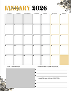 Sis, It’s Your Year – 2026 Vision Board Guide (Physical Workbook)