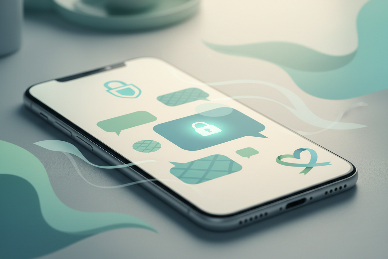 Secure therapeutic messaging 